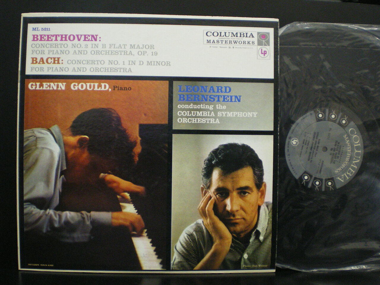 Glenn Gould Beethoven Bach ML 5211 Bernstein 6 Eye Sealed LP - Vinyl ...